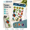 Papağan Sticker Set-2 17 Parça Telefon, Tablet, Defter, Laptop Sticker