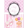 Pembe Bebek Temalı Baby Shower Afişi 35x50 Cm