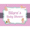 Pembe Bebek ve Oyuncak Temalı Baby Shower Afişi 70x100 Cm
