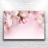 Pembe Çiçekler Kanvas