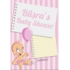 Pembe Çizgili Bebek Temalı Baby Shower Afişi 70x100 Cm