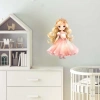 Pembe Masal Prensesi Duvar Stickerı