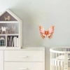Pembe ve Altın Renkli Kelebek Duvar Stickerı