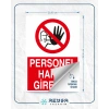 Personel Harici Giremez 21x29 Arkası Yapışkanlı Sticker 20X28 Cm