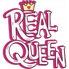Real Queen Sticker 10x10 cmRenkli Sticker