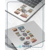 Retro Arabalar Sticker 1 10 Parça Telefon, Tablet, Defter, Laptop Sticker