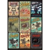 Retro Poster Sticker Set 9 Parça Telefon, Tablet, Defter, Laptop Sticker