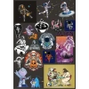 Retro Uzay Sticker Set 5 20 Parça Telefon, Tablet, Defter, Laptop Sticker