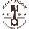 Ride Fast Experience Sticker 10x10 cmRenkli Sticker