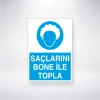 Saçlarını Bone İle Topla Sticker 20X28 Cm