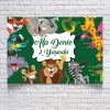 Safari Hayvanlar Temalı Doğum Günü Afişi 70X100 cm