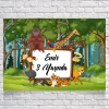 Safari Temalı Doğum Günü Afişi 70X100 cm
