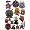 Samurai Savaşçı Sticker Set-5 15 Parça Telefon, Tablet, Defter, Laptop Sticker