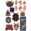 Samurai Sticker Set-10 13 Parça Telefon, Tablet, Defter, Laptop Sticker