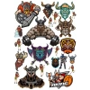 Savaşçı Viking Sticker Set 15 Parça Telefon, Tablet, Defter, Laptop Sticker