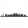 Şehir Silüet Sticker 120x20 Cm