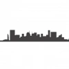 Şehir Silüet Sticker 120x20 Cm