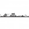 Şehir  Silüet Sticker 120x20 Cm