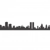 Şehir  Silüet Sticker 120x20 Cm