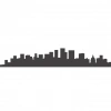 Şehir  Silüet Sticker 120x20 Cm