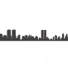 Şehir Silüet Sticker 120x20 Cm