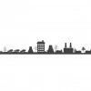 Şehir  Silüet Sticker 120x20 Cm