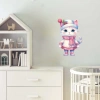 Şeker Pembesi Kış Kedisi Duvar Stickerı