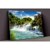 Şelale Ve Doğa Kanvas