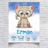 Tatlı Kedi Temalı Yaş Panosu