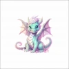 Sevimli Ejder Sticker 12