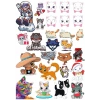 Sevimli Kediler Duvar Sticker Set 3 12 Parça Telefon, Tablet, Defter, Laptop Sticker