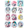Sevimli Köpek Sticker Set 12 Parça Telefon, Tablet, Defter, Laptop Sticker