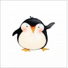 Sevimli Penguen Sticker