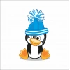 Sevimli Penguen Sticker