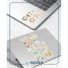 Sevimli Safari Hayvanları Sticker Set 1 16 Parça Telefon, Tablet, Defter, Laptop Sticker