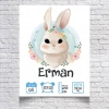 Sevimli Tavşan Temalı Yaş Panosu 2