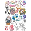 Sevimli Unicorn Sticker Set 20 Parça Telefon, Tablet, Defter, Laptop Sticker