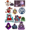 Shaman Büyücü Sticker Set-1 14 Parça Telefon, Tablet, Defter, Laptop Sticker