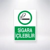 Sigara İçilebilir Sticker 20X28 Cm