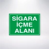 Sigara İçme Alanı Sticker 20X28 Cm