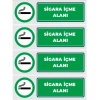 Sigara İçme Alanı Sticker 20X28 Cm