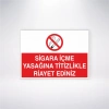Sigara İçme Yasağına Titizle Riayet Ediniz Sticker 20X28 Cm