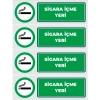 Sigara İçme Yeri Sticker 20X28 Cm