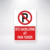 Site Sakinlerine Ait Park Yeridir Sticker 20X28 Cm