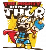 Thor Sticker 10x10 cmRenkli Sticker