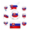 Slovak Cumhuriyeti Sticker Set