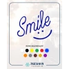 Smile Sticker 17x17 Cm Mavi