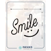 Smile Sticker 17x17 Cm Siyah