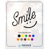 Smile Sticker 17x17 Cm Siyah