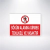 Söküm Alanına Girmek Tehlikeli ve Yasaktır Sticker 20X28 Cm